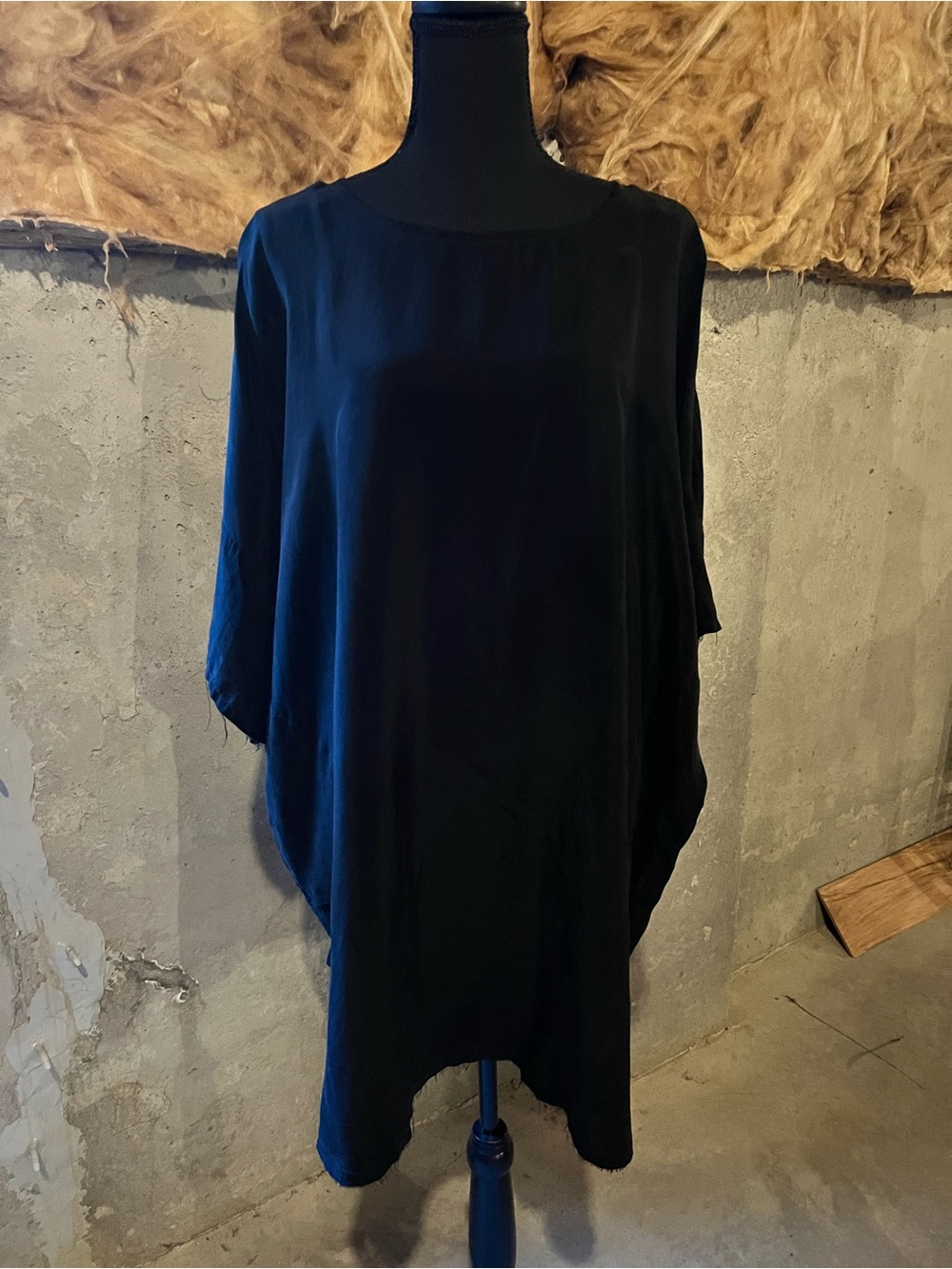 Shaina Mote Black Kaftan Dress with Pockets